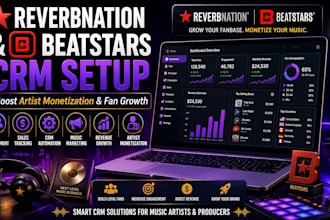 configure reverbnation and beatstars for artist monetization