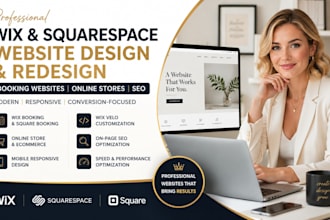 redesign squarespace booking website setup square up design wix online store seo