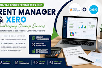 do rental bookkeeping cleanup using rent manager and xero