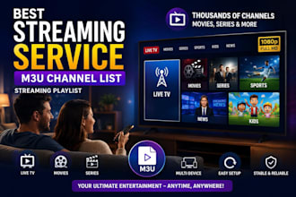 activate best streaming service m3u, channellist, streaming playlist
