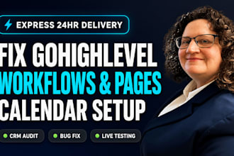 fix gohighlevel workflow, ghl landing page errors, and calendar setup