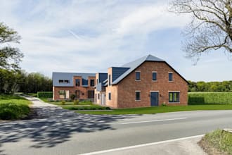 photorealistic residential house 3d rendering,3d cgi exterior, townhouse visuals