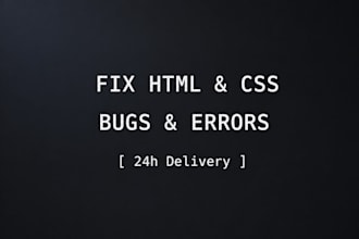 fix HTML, CSS, and website responsive bugs