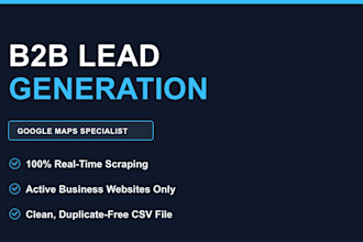 scrape google maps for targeted b2b leads and emails