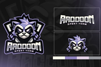 design a unique cartoon, sports mascot logo