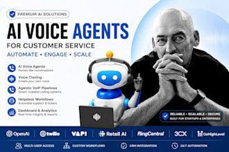 build ai voice changer saas agent agentic voip pipeline automation, helpdesk app