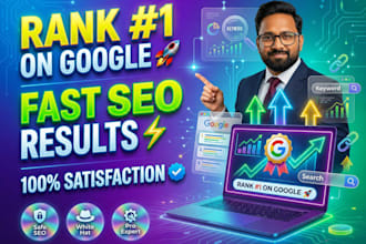 do comprehensive monthly SEO package for google ranking and traffic