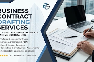 draft business contracts, service agreements, mous, and professional legal