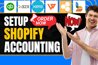 setup shopify accounting quickbooks a2x xero webgility x hyve bookkeep idoklad