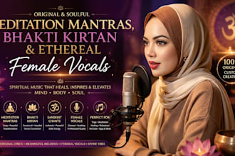 record original meditation mantras, bhakti kirtan and ethereal female vocals