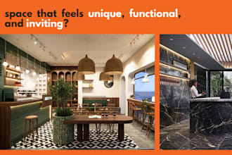 design your cafe or restaurant interior with 3d visualization