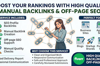 create high quality manual backlink