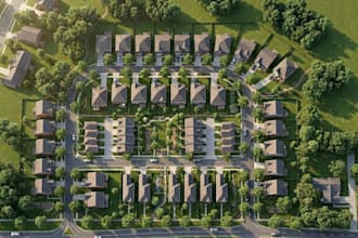 design autocad subdivision plan, lot division and land development layout