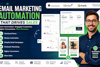 do omnisend flows postmark marketing klaviyo automation shopify email campaign