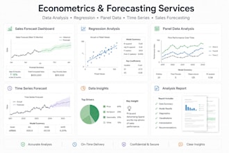 do sales forecasting, econometrics, and python data analysis