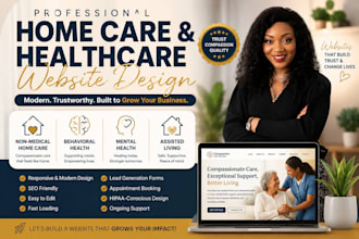 design non medical, homecare, behavioral, mental health, assisted living website