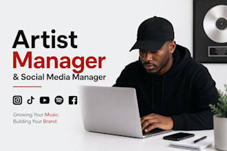 be your music artist social media manager and artist manager