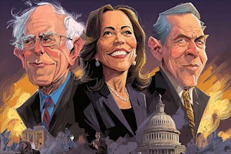 do digital political cartoon for political cartoon