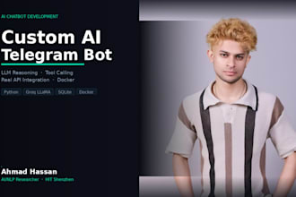 build a custom ai telegram bot with llm reasoning and real API integration