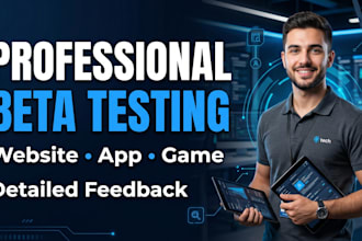 beta test your website, mobile app, or game