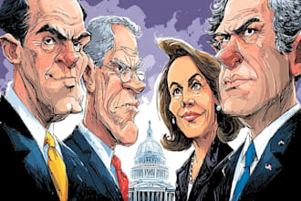 create digital political cartoon for political cartoon
