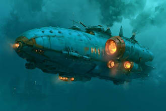 make a sci fi spaceship, sci fi illustration