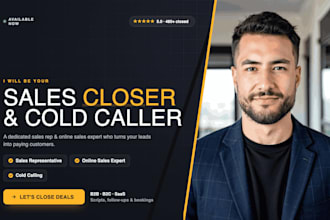 be your sales closer sales representative online sales expert cold calling