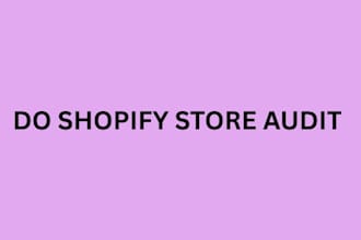 do shopify store audit design