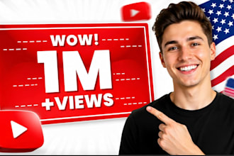 usa youtube music video promotion, organic 1m USA views, USA podcast promotion
