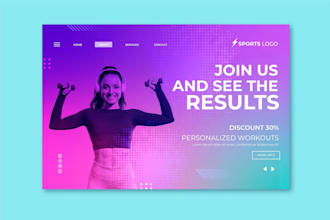 landing page and webpages