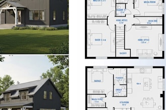 design 3d architectural visualization and rendering for buildings with revit