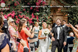 design wix luxury family event website family celebration event organizer site