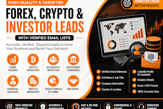deliver hot forex leads, crypto lead, investor leads, exchange leads