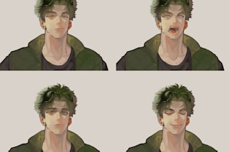 draw unique expressive anime sprites for your game