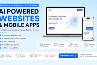build ai website, ai web application, ai saas app, ai software development