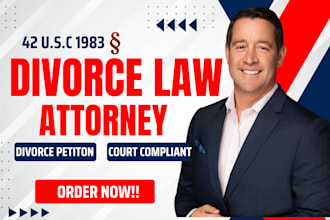 draft legal motions or petitions on divorce, alimony or child support