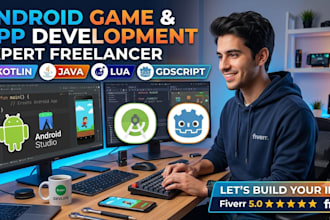 make android apps and games using kotlin,lua,gdscript