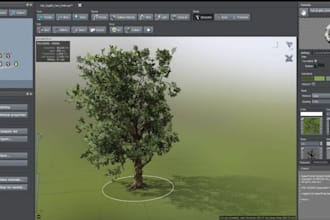 create realistic 3d plants and trees in speedtree for games