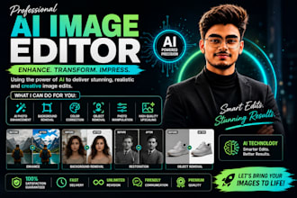 youtube thumbnails with ai editing and high CTR design