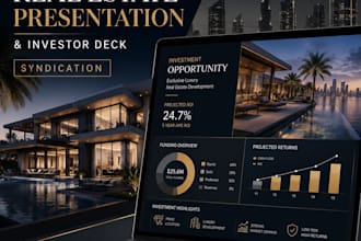 design luxury real estate presentation and investor deck syndication rendering