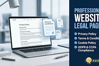 write privacy policy, terms and conditions, disclaimer, and website legal pages