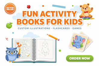 create kids activity books, learning activities, flashcards and resources