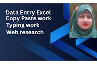 do expert data entry and copy paste