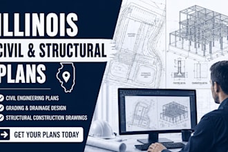 design illinois civil engineering plans and structural construction drawings