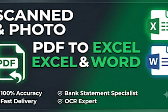 convert scanned pdf to excel spreadsheet or word