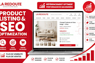 optimize your la redoute marketplace product listing with SEO for france market