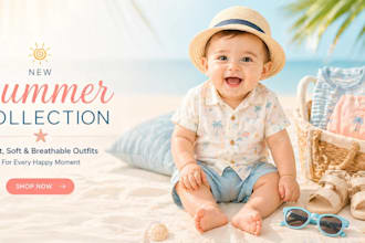 build a baby store, mother and baby shopify website, ecommerce store