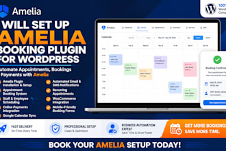 install amelia booking plugin and setup wordpress appointment website