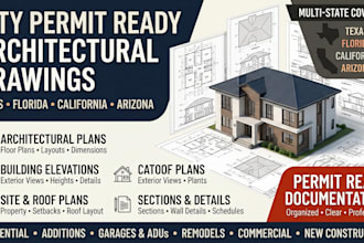 do texas florida california arizona architectural city permit ready drawings