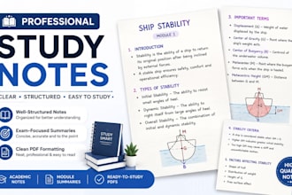 create professional study notes, summaries and PDF documents